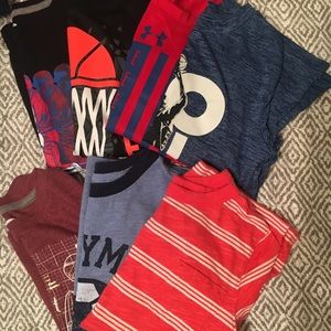 Lot of 7 short sleeve shirts, fits size 7/8